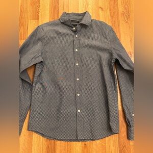 Banana Republic Navy Geometric Print Shirt